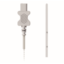 Disposable medical PVC tube skin temperature sensor with top enclosure